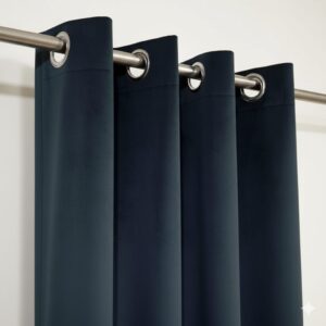 Eyelet Curtain Black Color