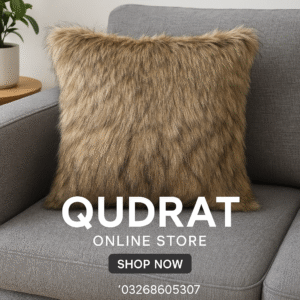 Fur Cushion Cover – Brown