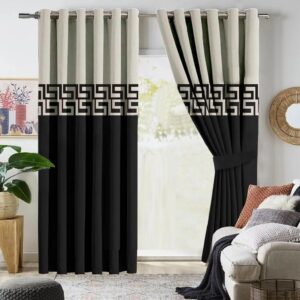 Greek Curtain Black