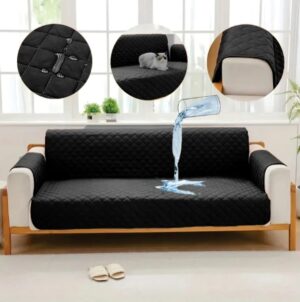 Waterproof Sofa Cover – Black