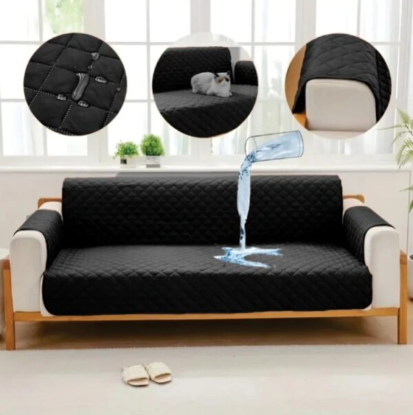 Waterproof Sofa Cover – Black