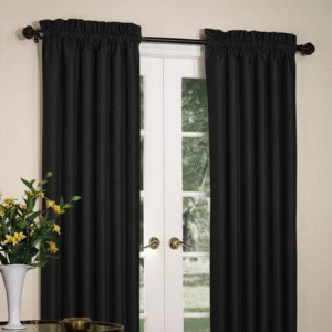 Rod Pocket Black Color