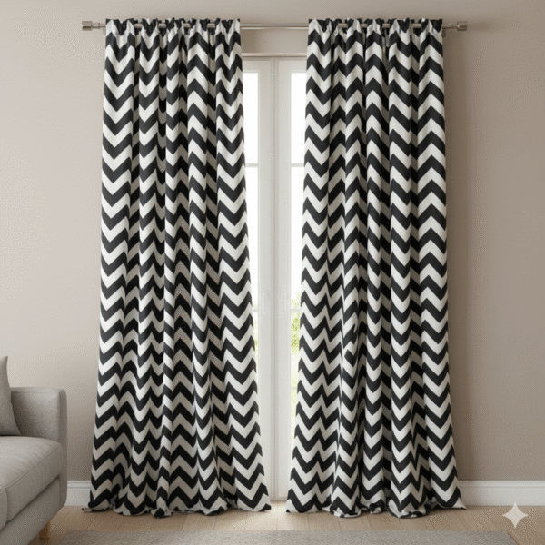 1758634119180 ZigZag Rod Pocket Design Curtain