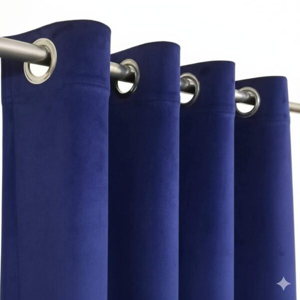Blue Eyelet Curtain Blue Curtain