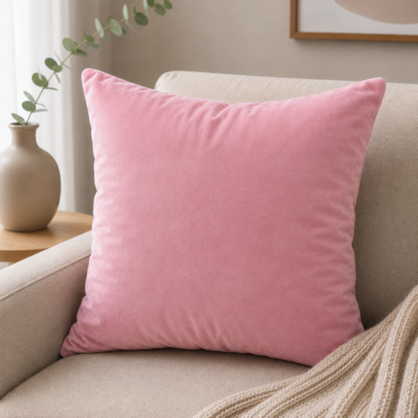 Velvet Cushion – Pink