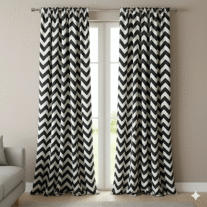 ZigZag Eyelet Ring Curtain