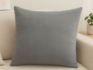 Velvet Cushion - Grey
