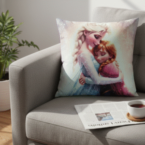 Elsa & Anna Kids Cushion Cover – Frozen Theme for Kids
