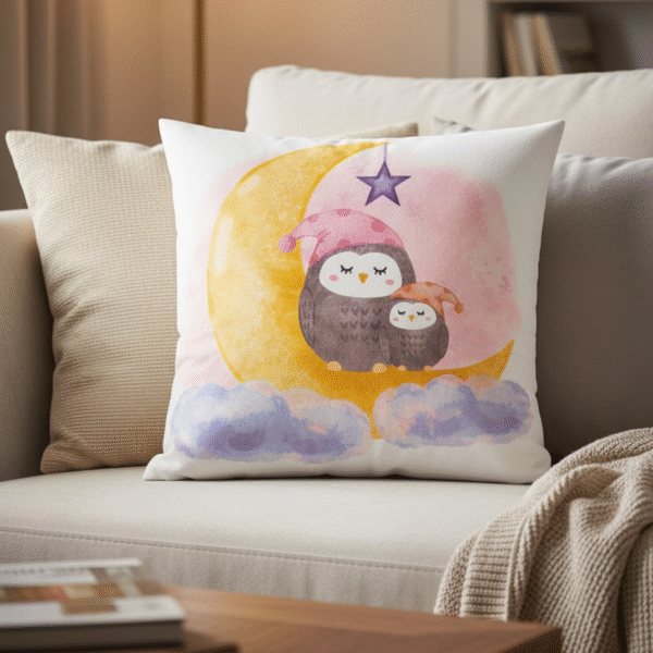 Owl & Half Moon Star