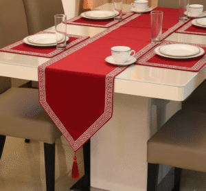 Table Runner & Mat Set - Red