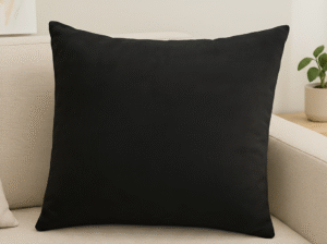 Velvet Cushion - Black