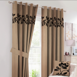 Flower Curtain Beige