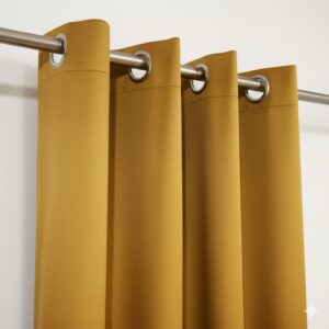 Eyelet Curtain Golden Color