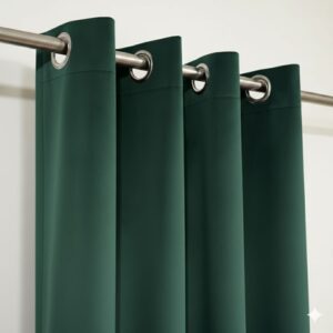 Eyelet Curtain Grean Curtain