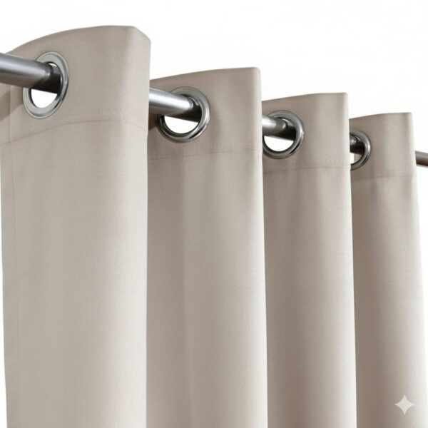 Off white Eyelet Curtain Off-White Curtain