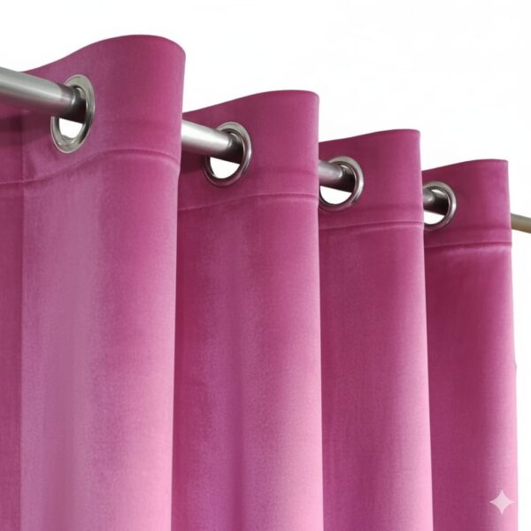 Eyelet Curtain Pink Color