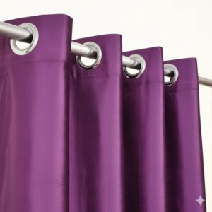 Eyelet Curtain Purple Color