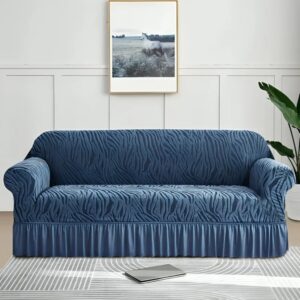 Zebra Print Sofa Cove - Blue