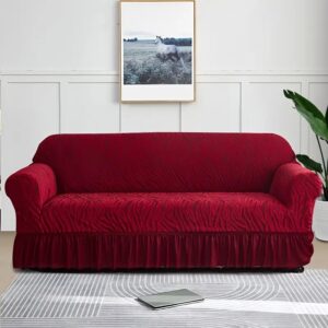 Zebra Print Sofa Cove - Red