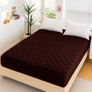 Waterproof Mattress Protector Bedsheet – Brown
