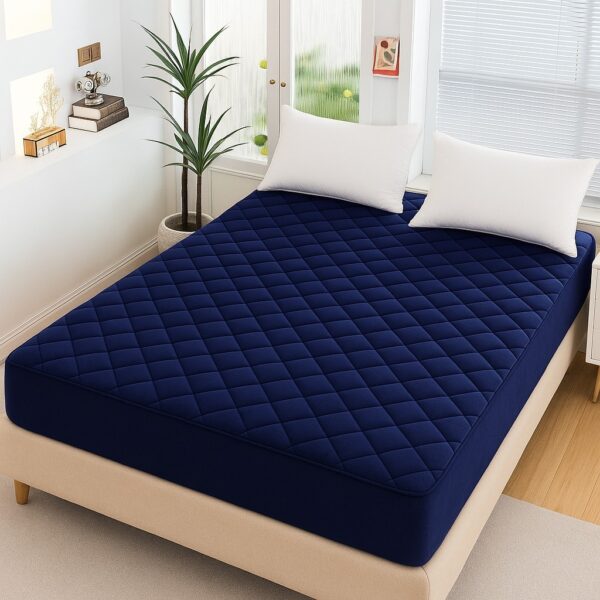 WhatsApp Image 2025-09-22 at 10.12.18 AM (2) Waterproof Mattress Protector Bedsheet – Blue