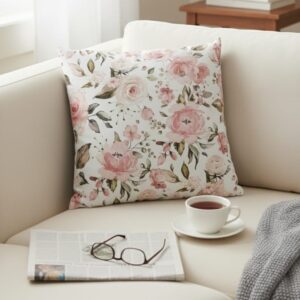 Blush Floral Delight Cushion