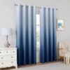 Shadow Ombré Gradient Blue & Sky Blue Curtain