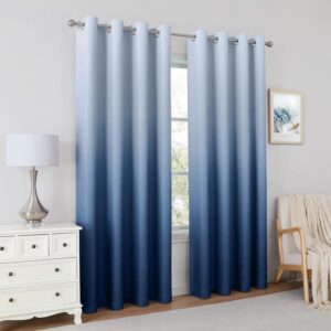 Blue Flow Curtain