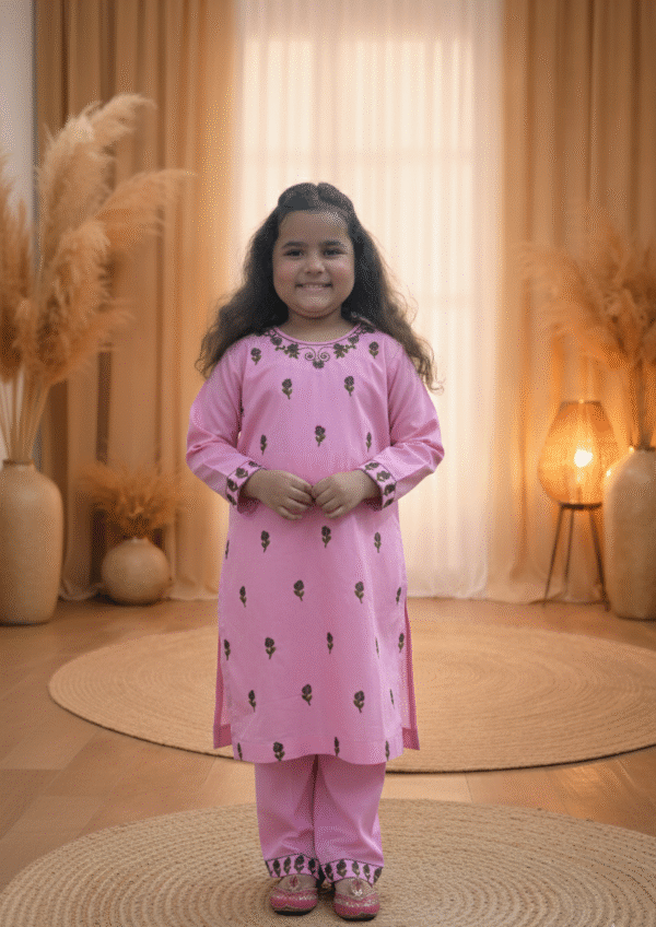 Embroidered Cotton - Pink