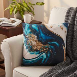Deep Ocean Swirl Cushion