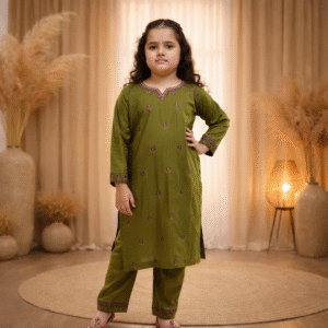 file_00000000c0c47206bd30fcc9d05234e4 Embroidered Cotton - Mehndi