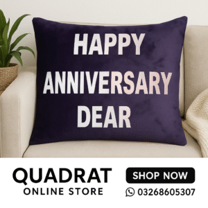 Cushion (8) Happy Aniversary Cushion- Purple