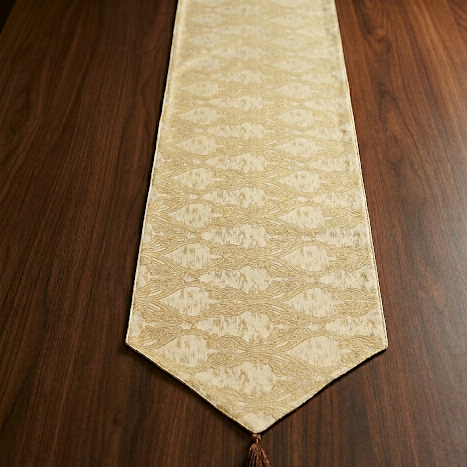 Darbar Gold Damask Table Runner