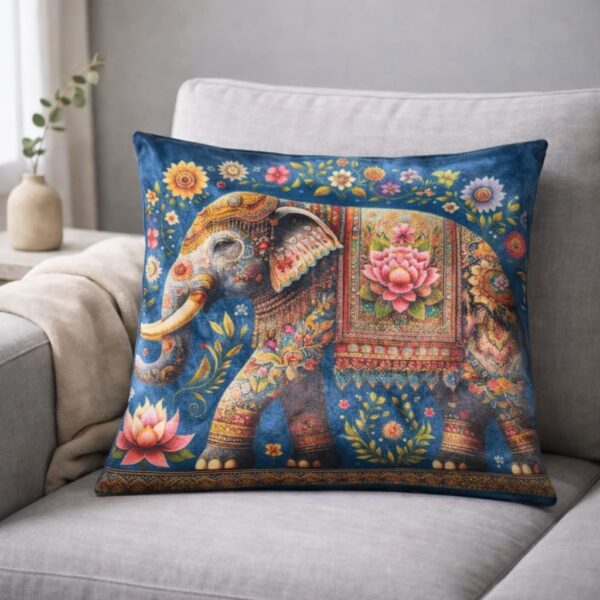 Imperial Floral Elephant Cushion