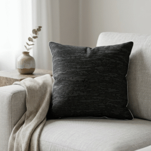 cushion Black Texture Cushion – Pack of 6 Covers