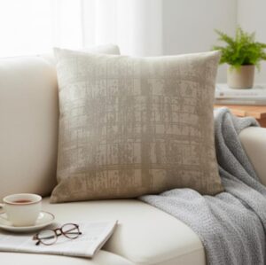 QD Cushion (3) The Distressed Check Linen Cushion – Pack of 3 Covers