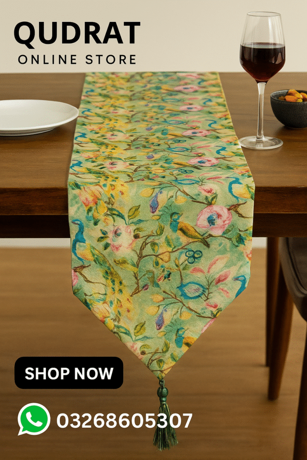 Table Runner Qudrat online store (9) Table Runner - Peacock