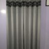 Geo-Diamond Fretwork Curtain - Grey