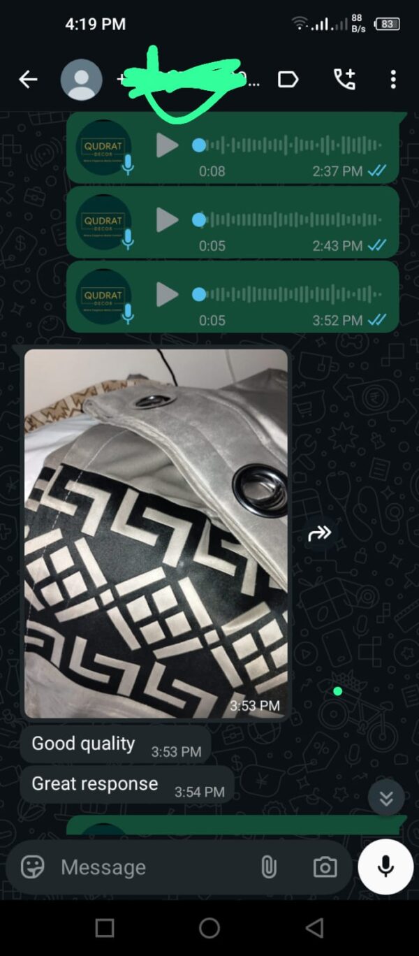 Geo-Diamond Fretwork Curtain - Grey