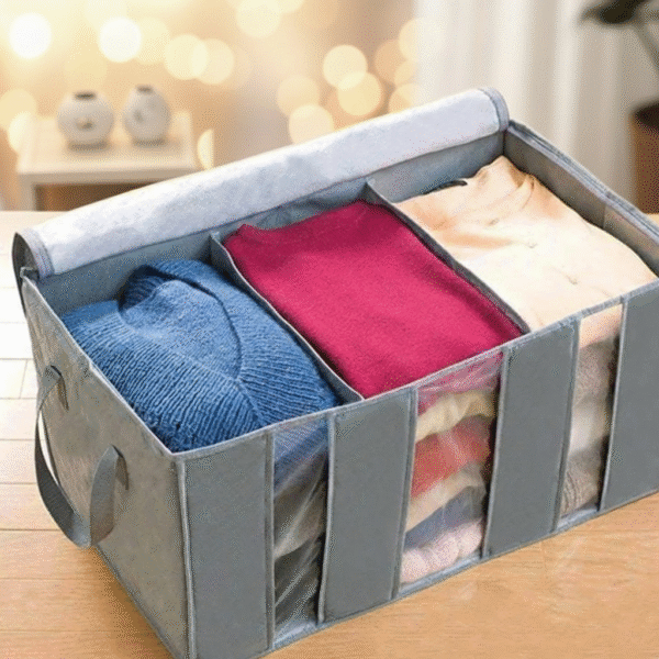 4 Organizer / Clothes Storage Bag - Grey