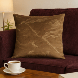 QD Cushion (6) Rippled Sands Velvet Cushion - Brown – Pack of 6 Covers