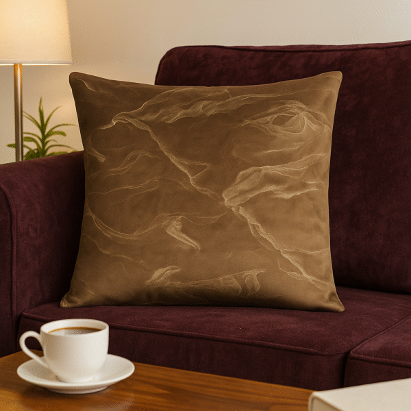 Rippled Sands Velvet Cushion - Brown  – Pack of 6 Covers