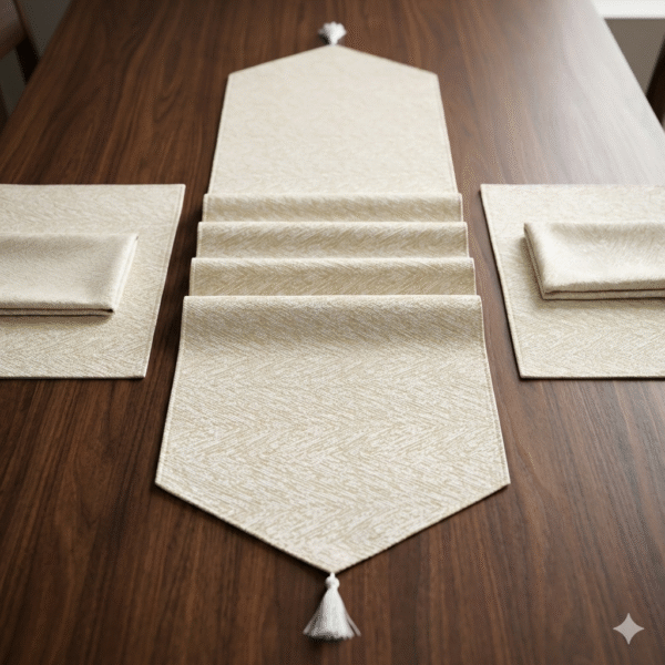 Nordic Chevron Luxe Table Runner Set