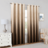 Shadow Ombré Gradient Brown & Cream Curtain