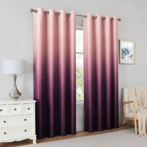 Shadow Ombré Gradient Purple & Pink Curtain