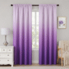 Shadow Ombré Gradient Purple & Light Purple Curtain