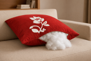 Bed Pillow Red - Velvet