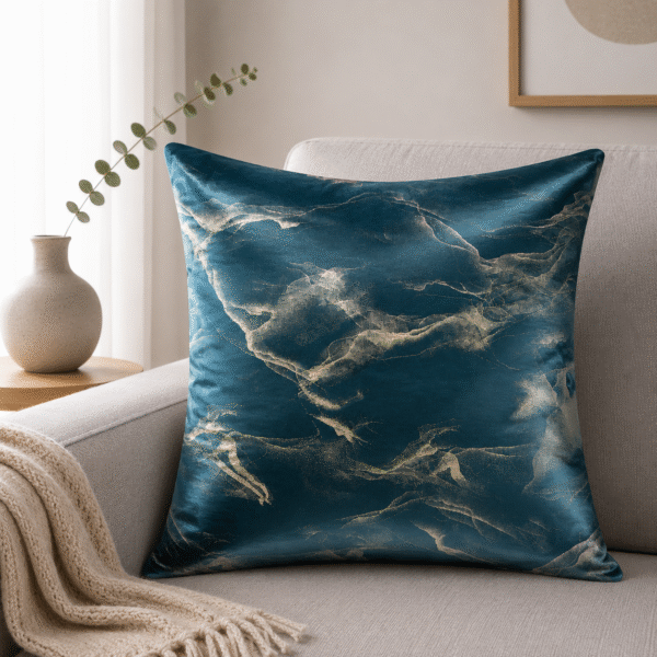 Teal Gold Marble Luxe Cushion – Pack of 7 Covers