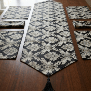 Shahi Damask Luxury Set Table Runner Set