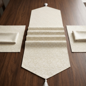 Table Runner Set - Beige Texture